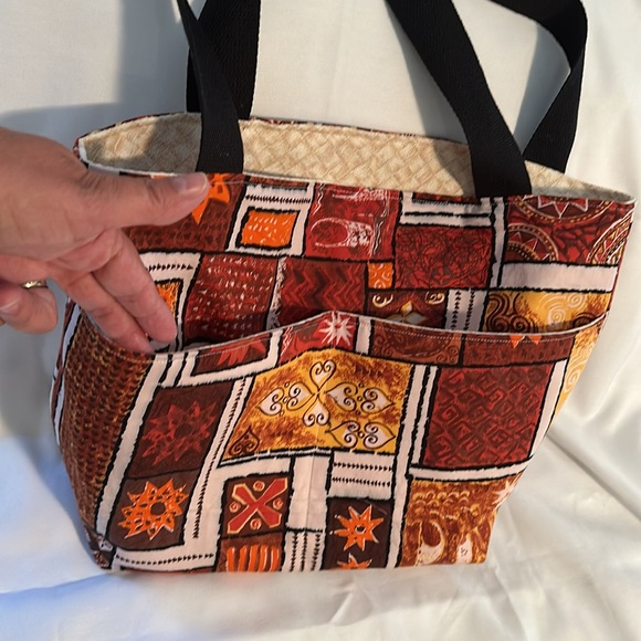 Vintage Hawaiian print tote - Picture 4 of 4